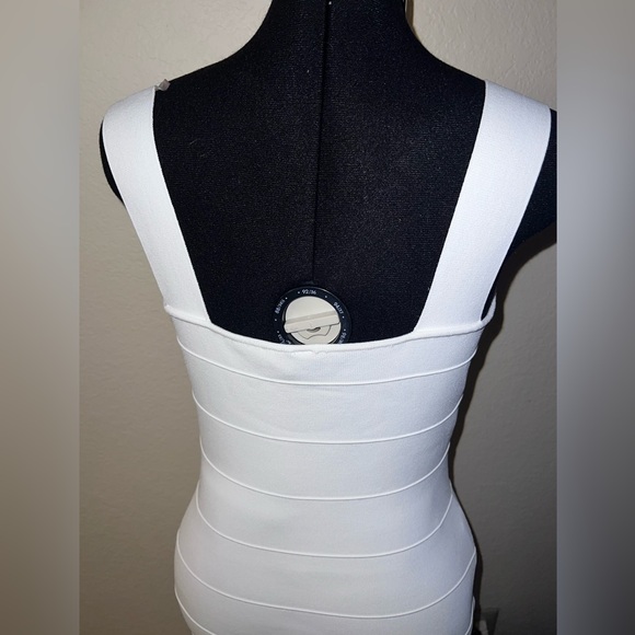 GUESS Marciano-White Bandage Bodycon Midi Dress - Picture 7 of 12